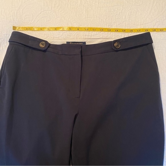 Brooks Brothers Navy Cotton Blend Straight Leg Pants - 14 - Picture 7 of 12